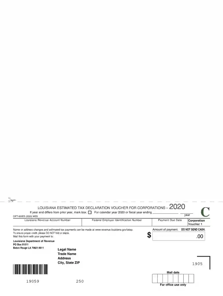 louisiana estimated tax voucher 2024 Preview on Page 1
