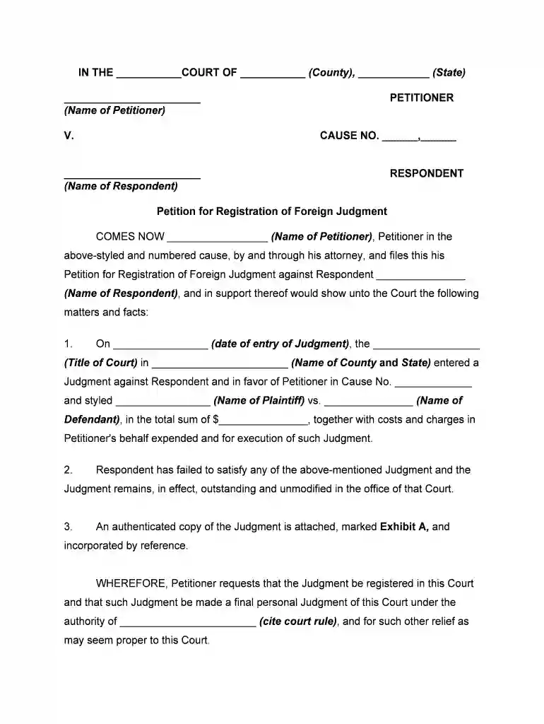 judgment form Preview on Page 1