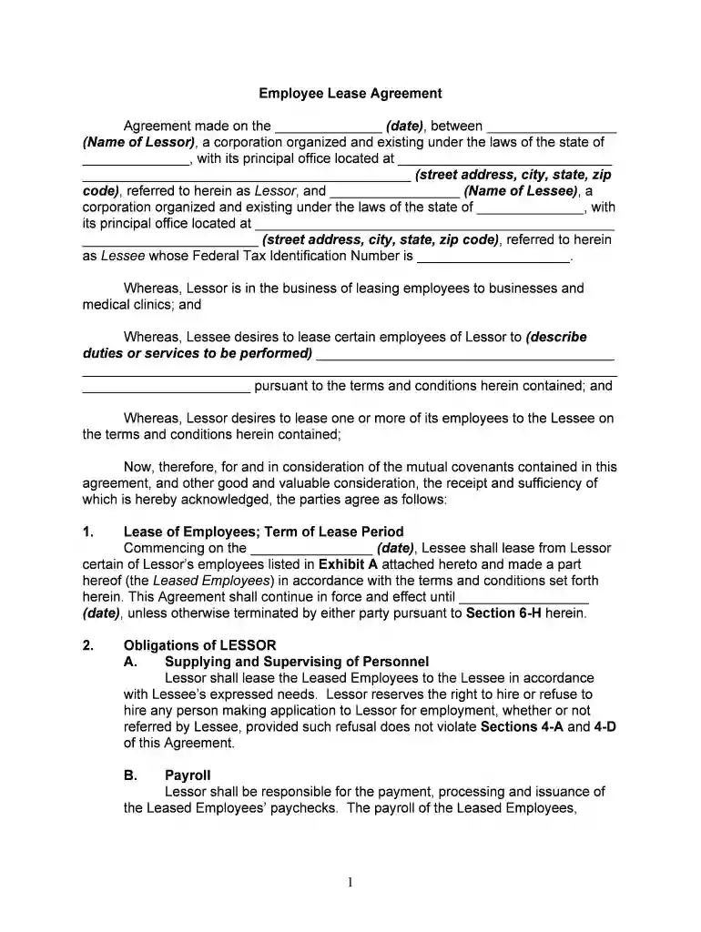 copy of lease agreement Preview on Page 1