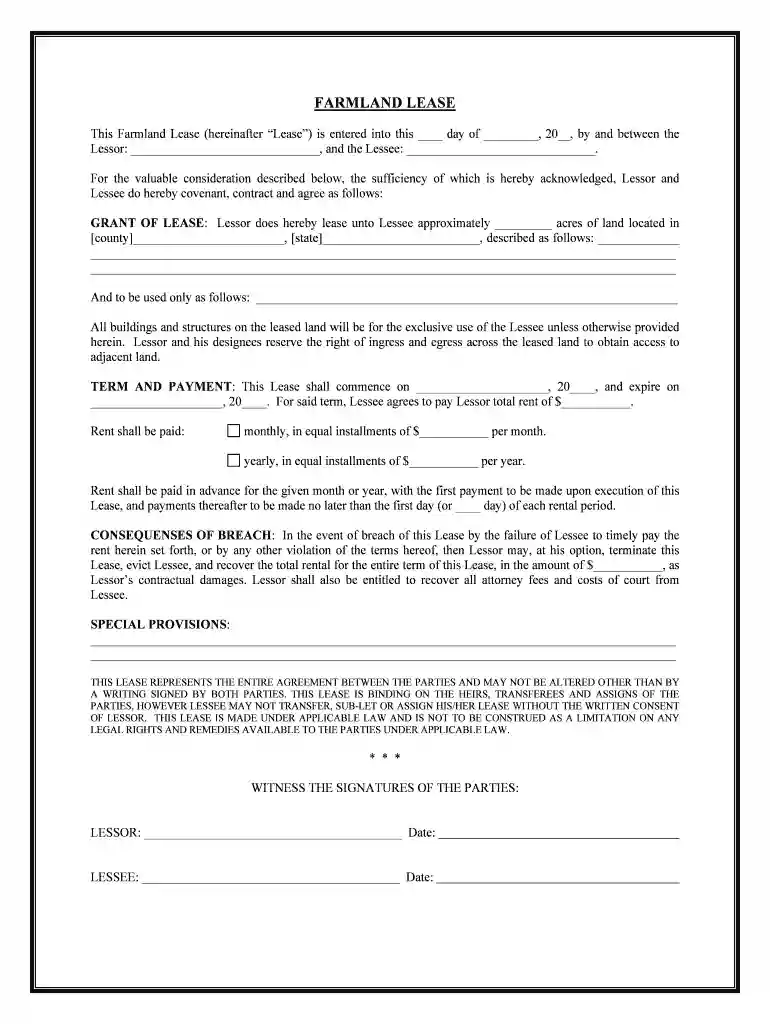 farm form Preview on Page 1