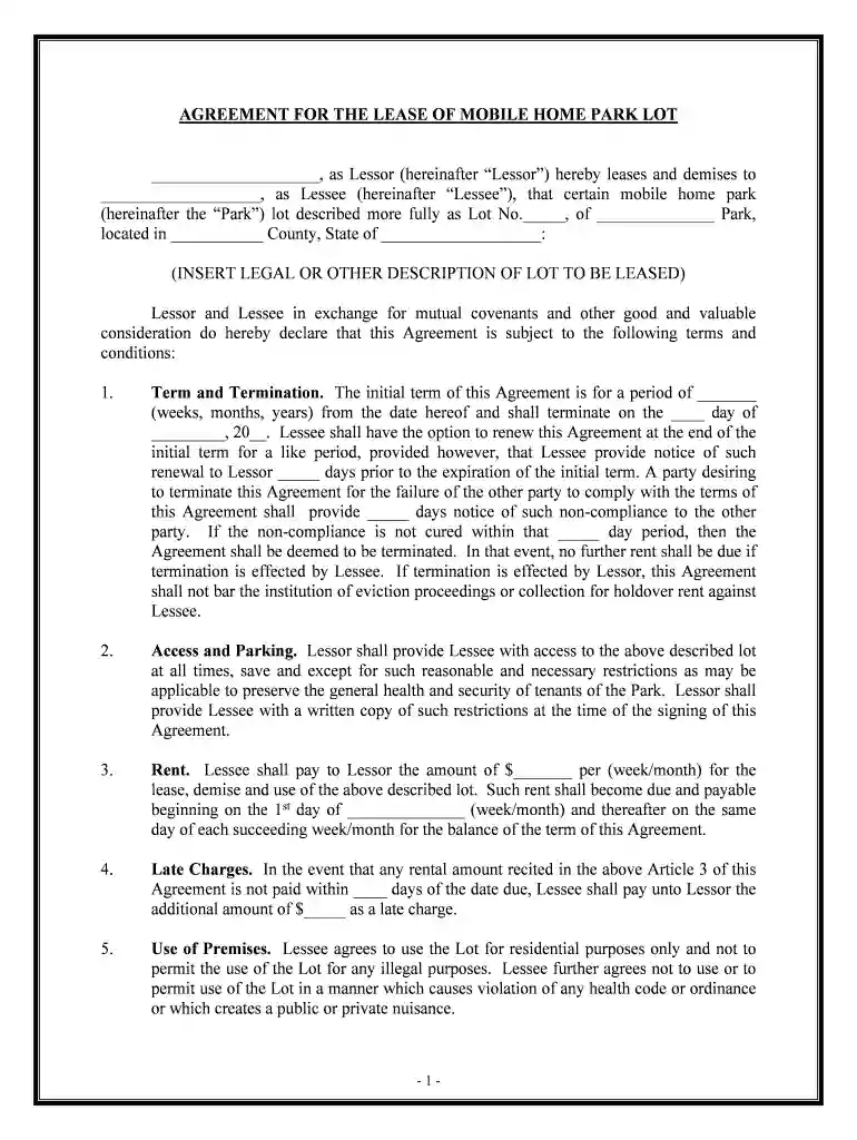 free printable rental agreement Preview on Page 1