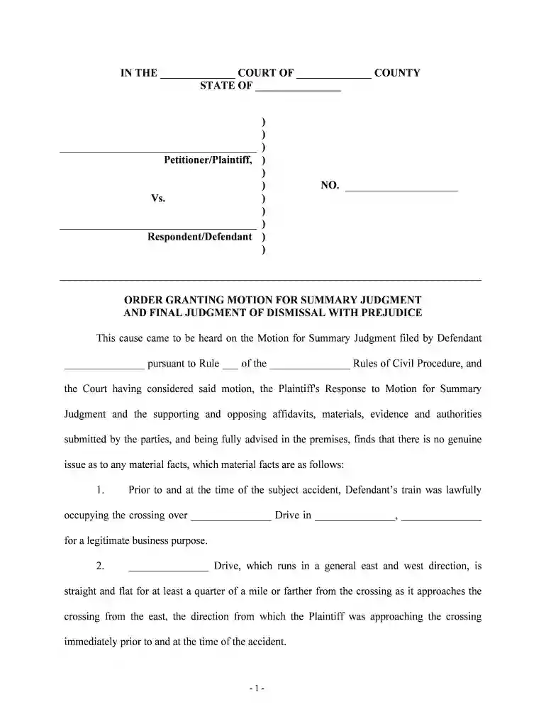judgment final order Preview on Page 1