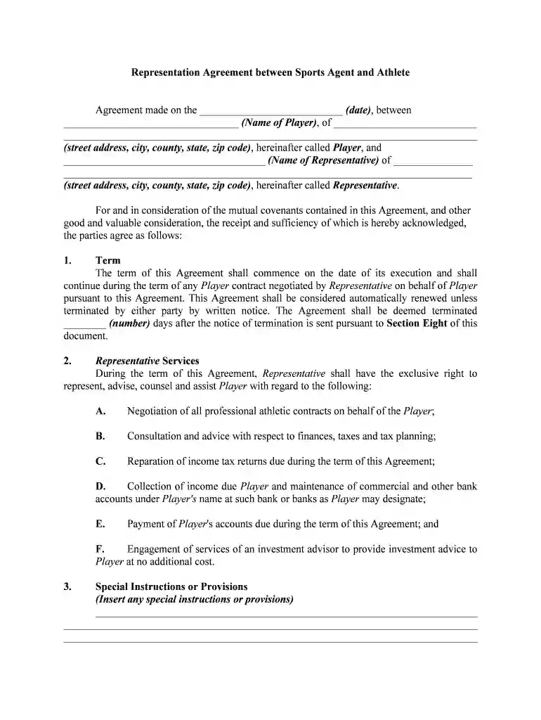 agent athlete Preview on Page 1
