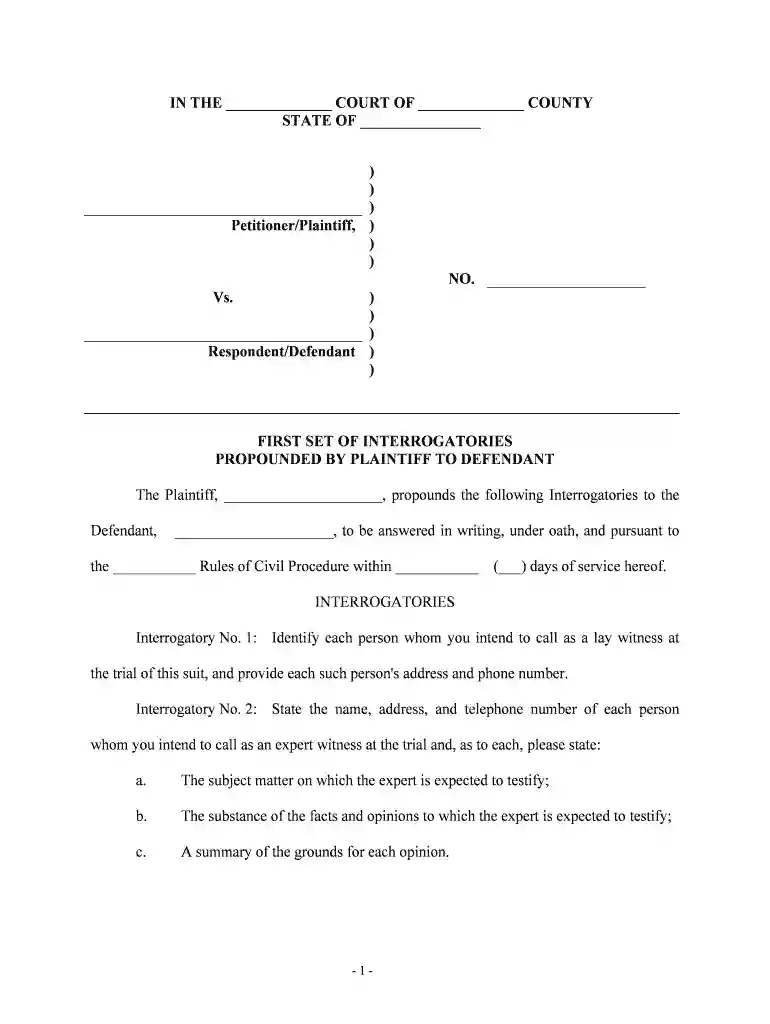 first plaintiff defendant Preview on Page 1