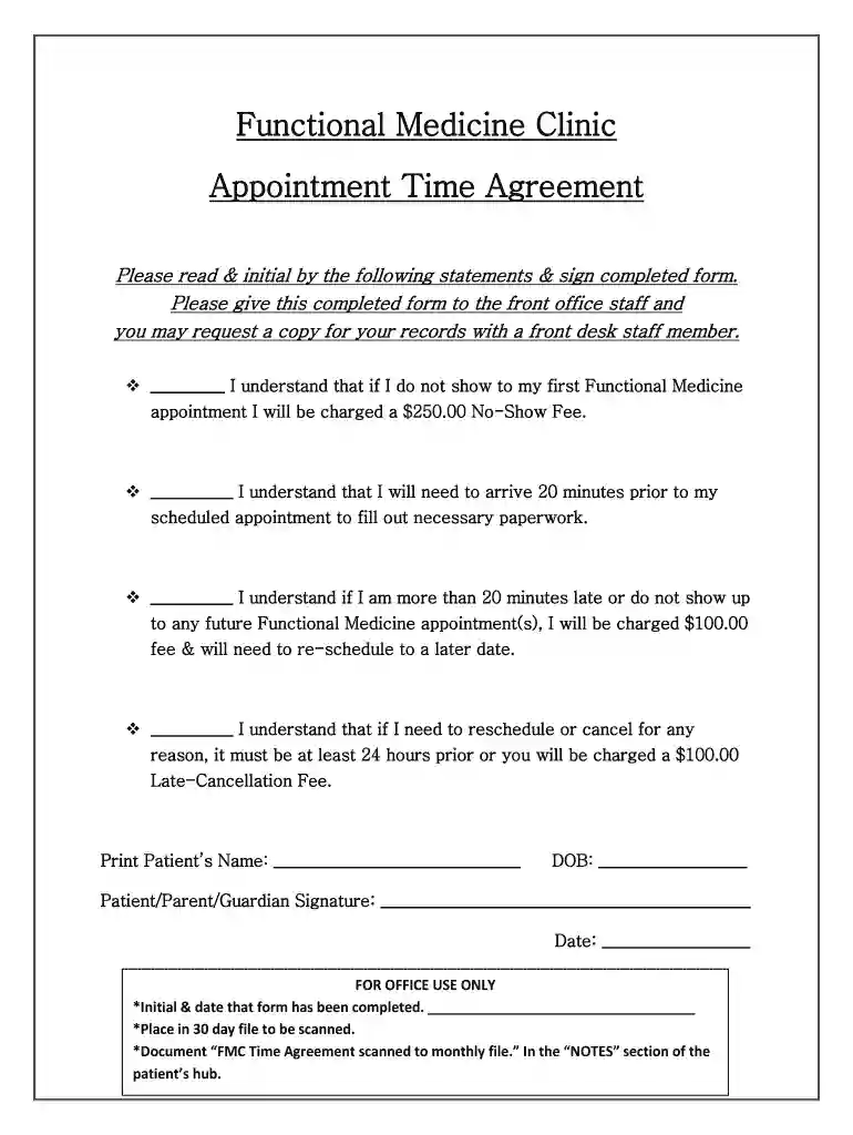 appointmrent contract Preview on Page 1
