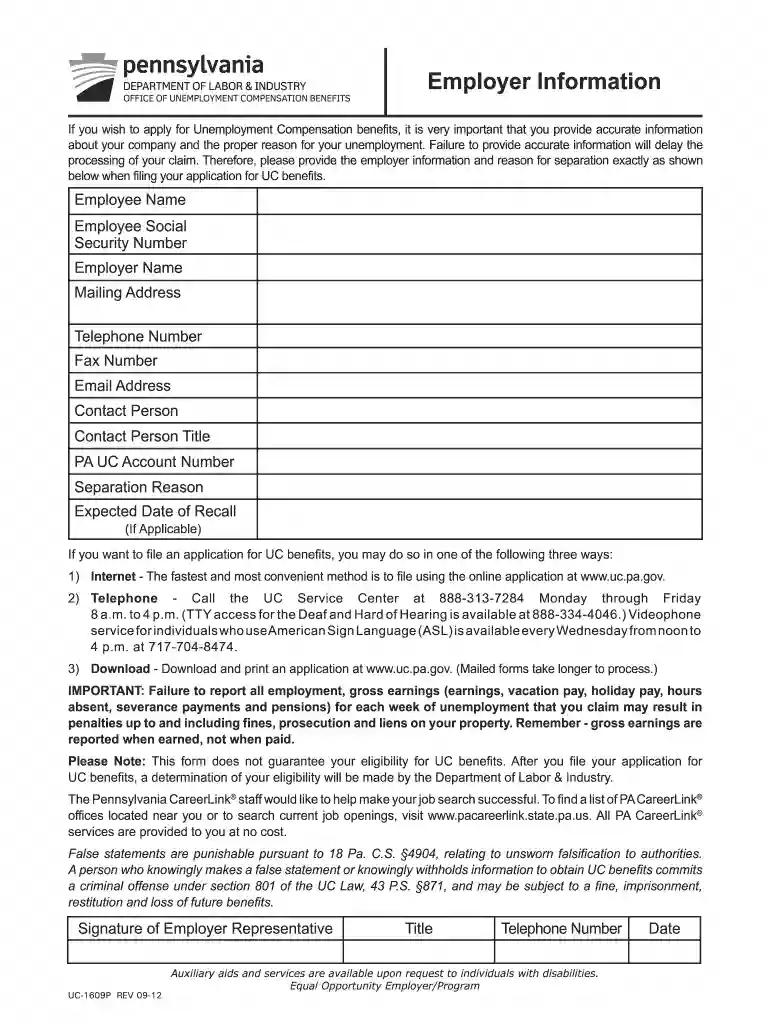 uc 1609 Preview on Page 1