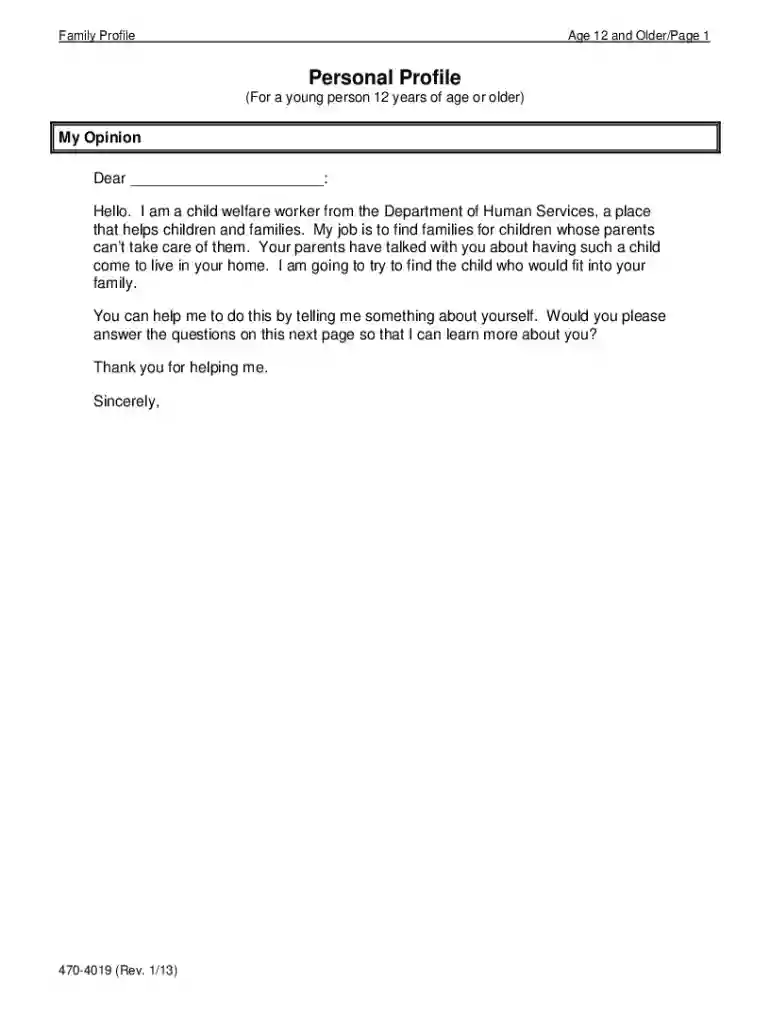 470-4019 PS-MAPP Family Profile Preview on Page 1