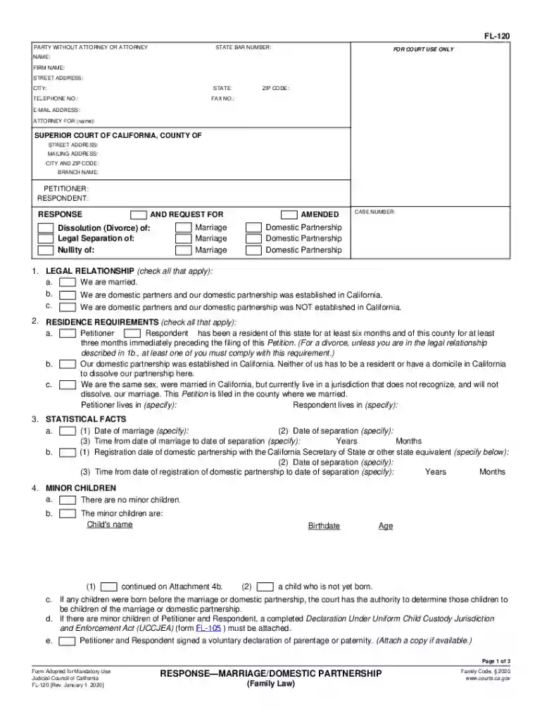 california marriage form Preview on Page 1