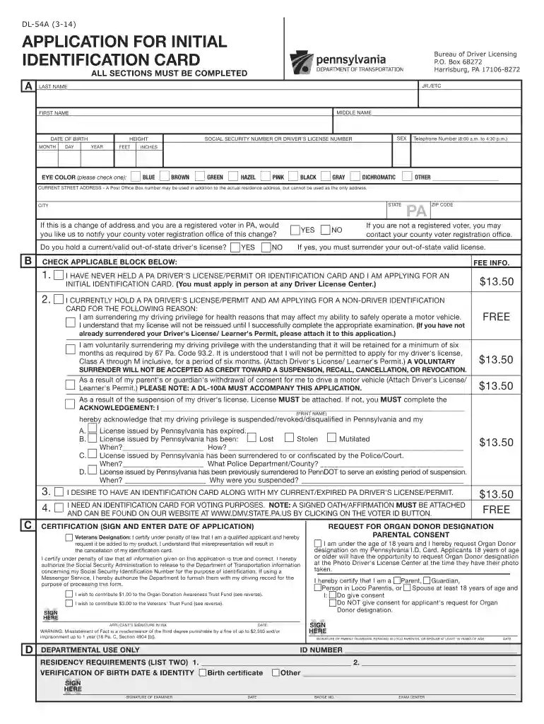 penndot pennsylvania renewal id card Preview on Page 1