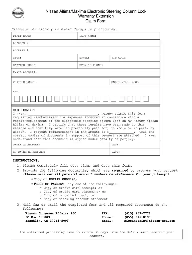 nissan employee pay stub Preview on Page 1