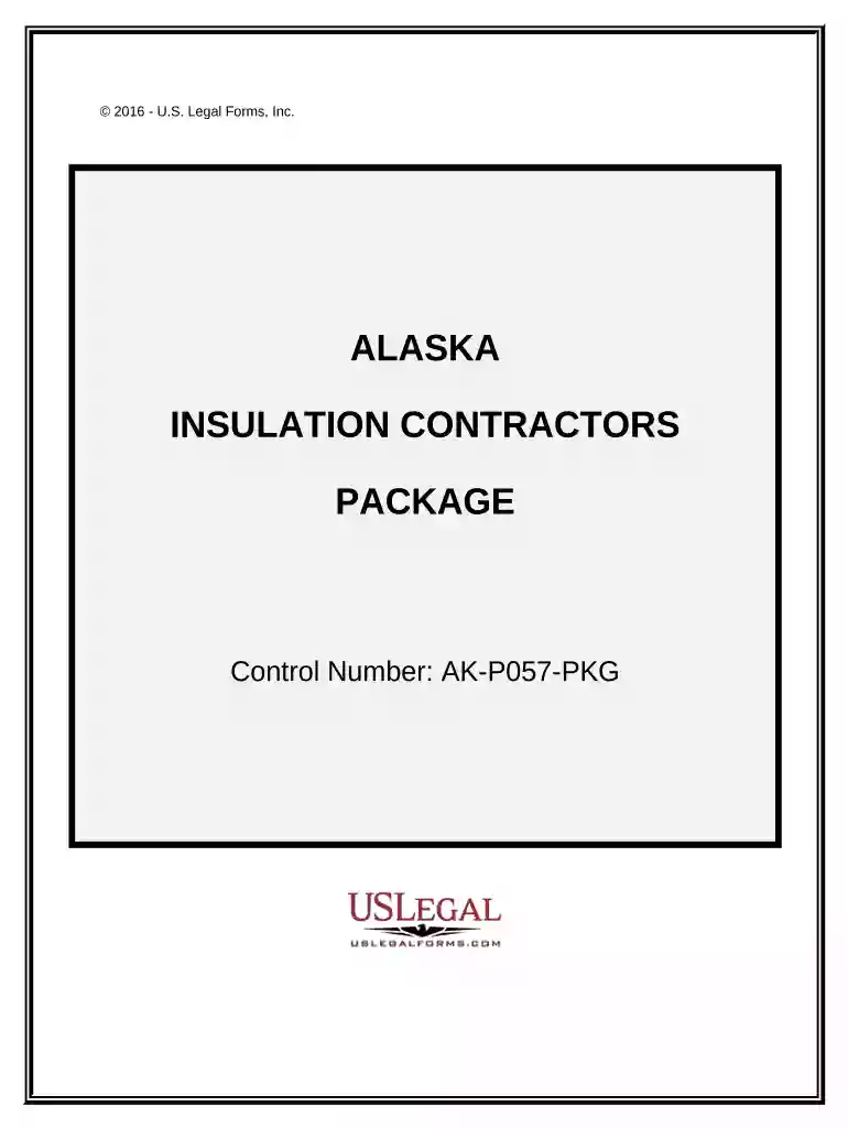 Insulation Contractor Package - Alaska Preview on Page 1