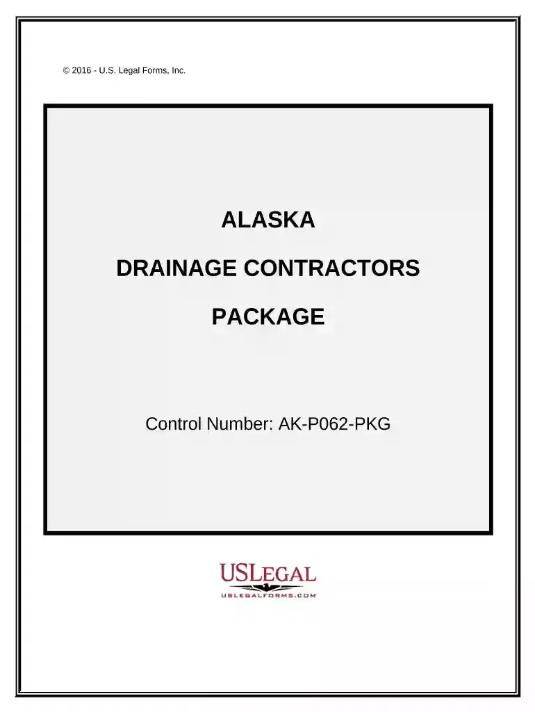 Drainage Contractor Package - Alaska Preview on Page 1