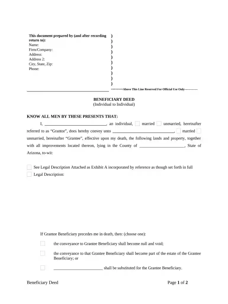 az deed Preview on Page 1
