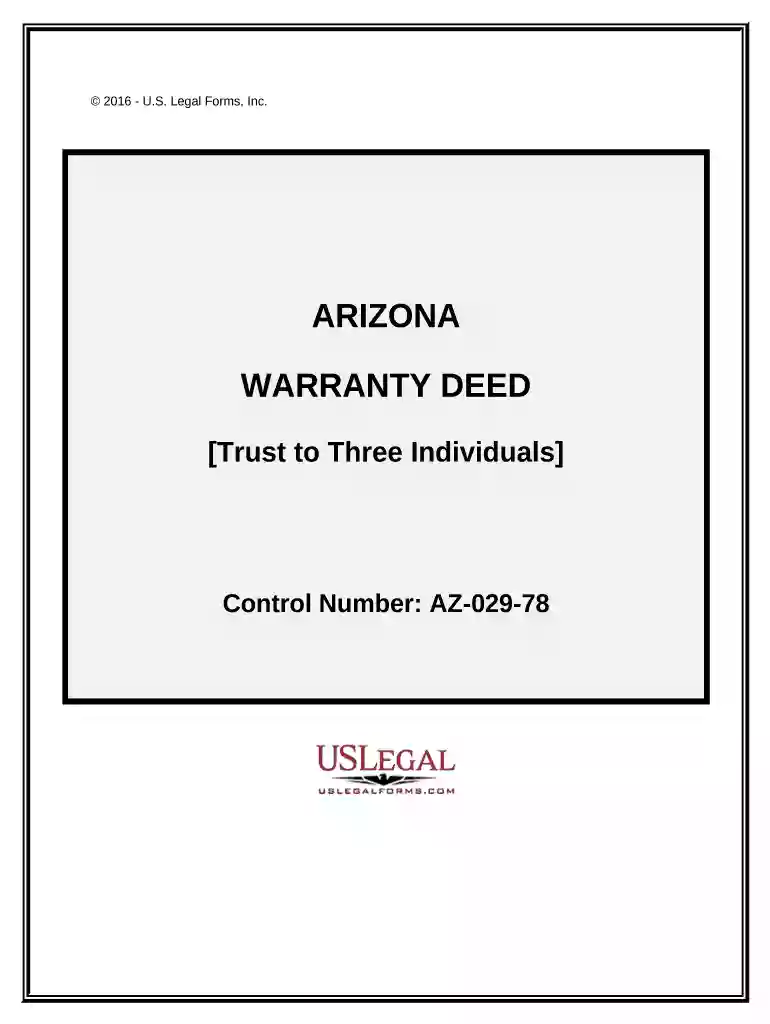 arizona warranty deed Preview on Page 1