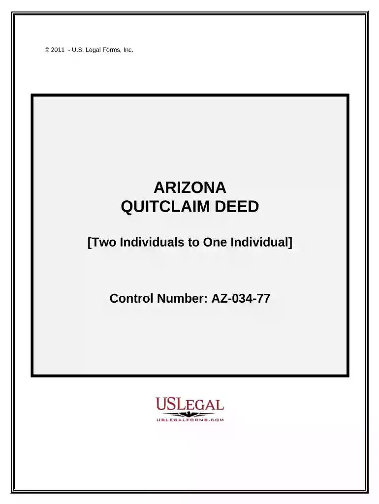 quit claim deed arizona Preview on Page 1