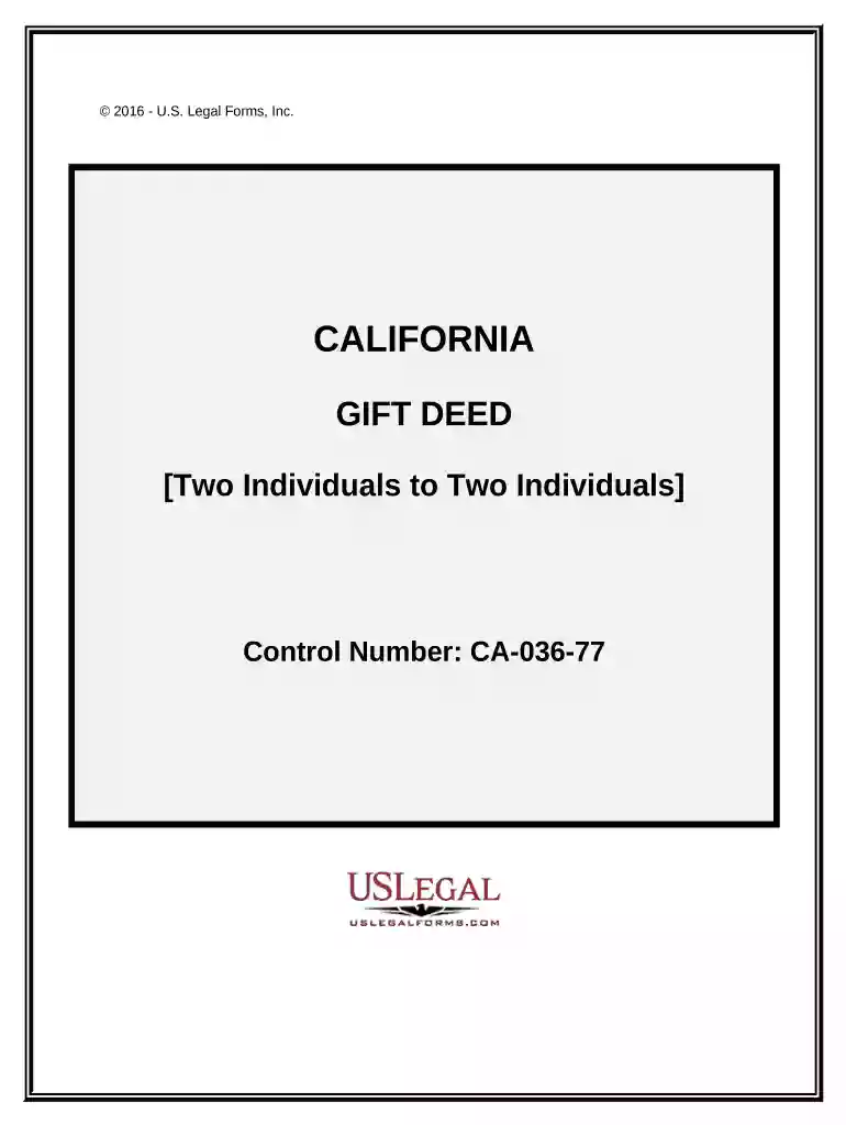 gift deed form Preview on Page 1