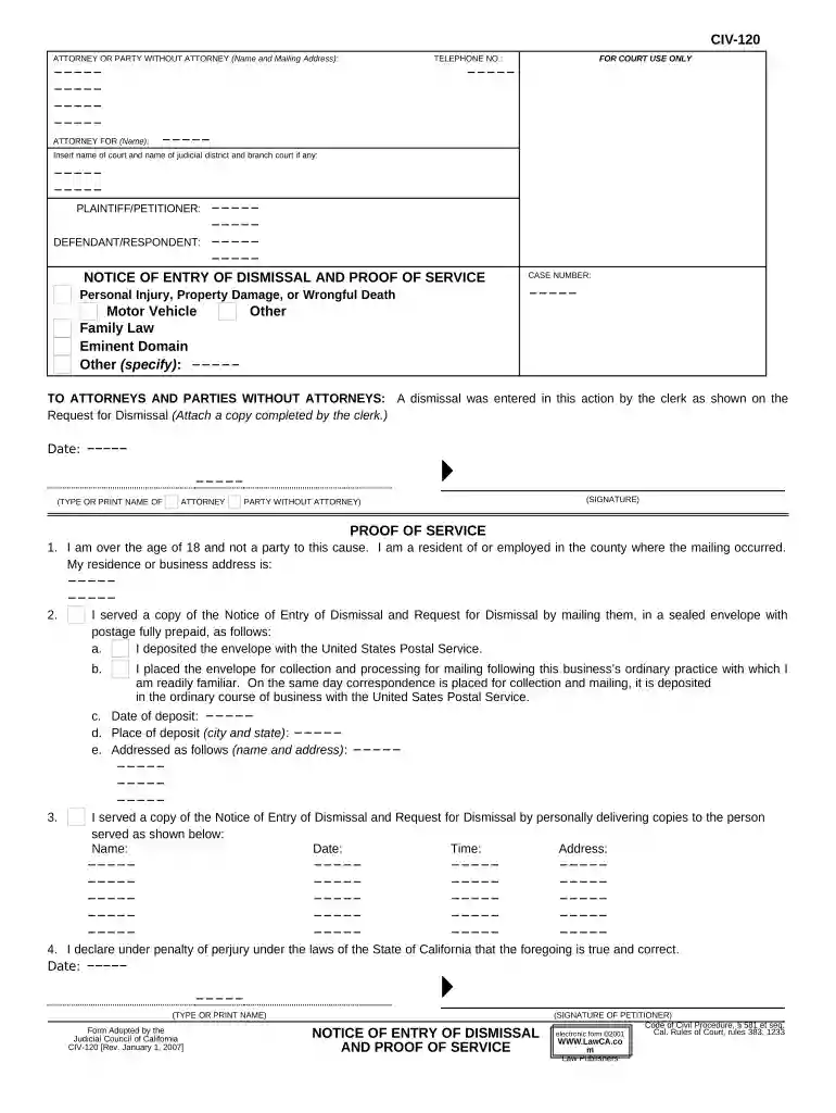 how to dismiss a probate case in california Preview on Page 1