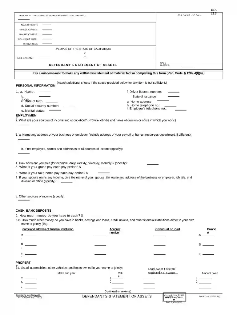 california assets Preview on Page 1