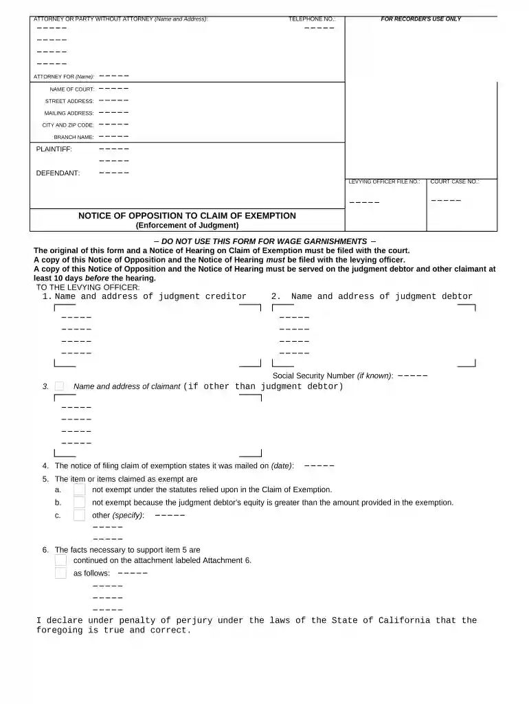 california opposition Preview on Page 1