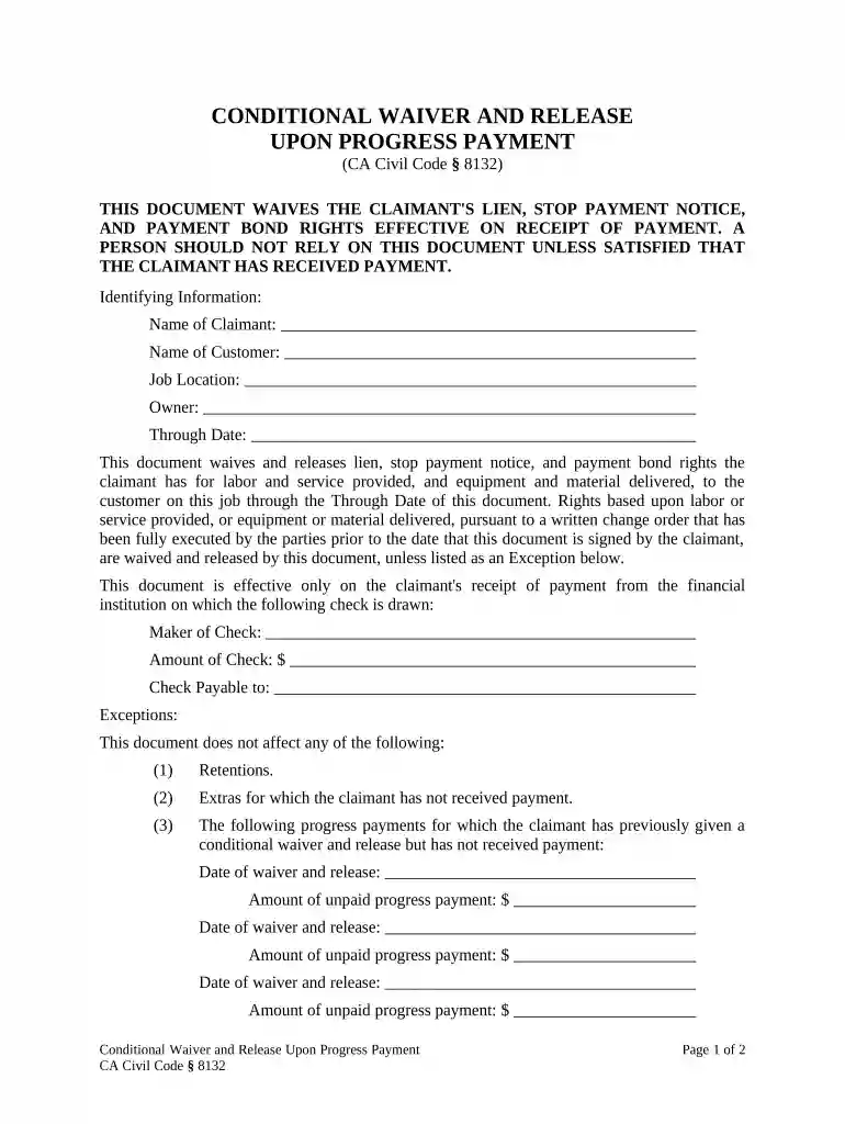 conditional progress Preview on Page 1