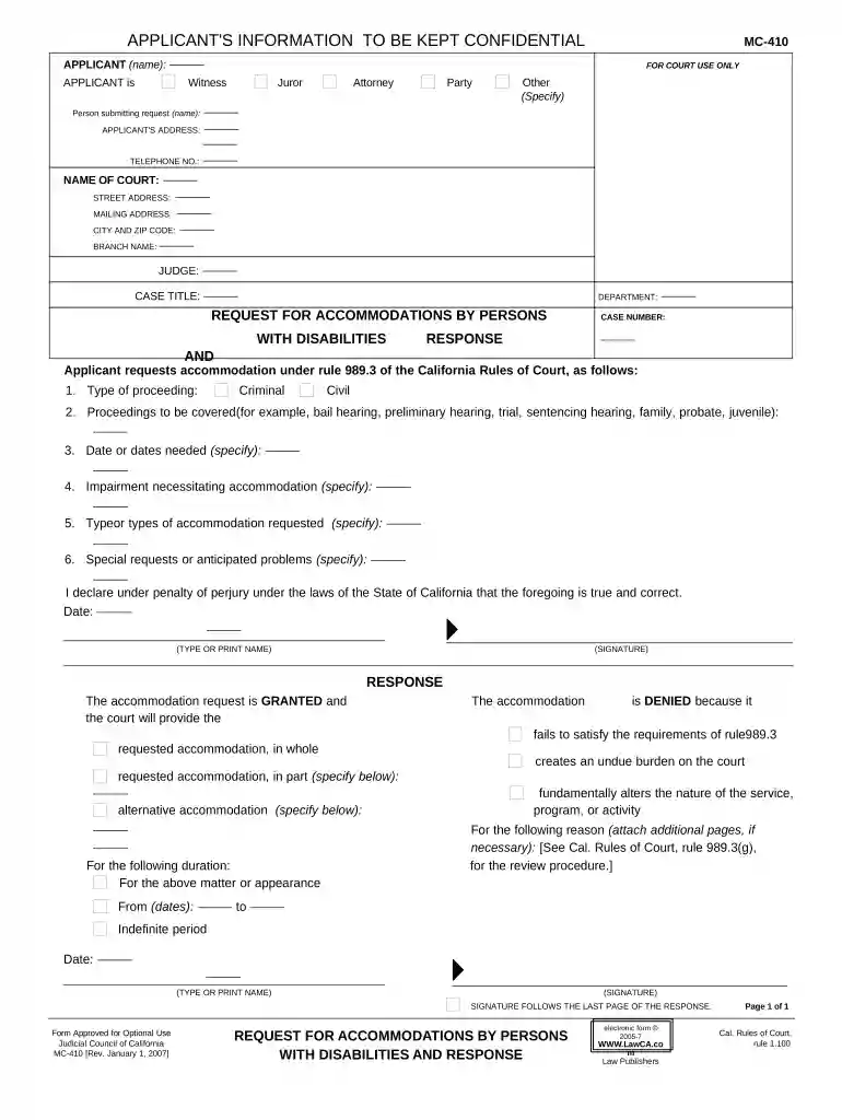 request accommodations with Preview on Page 1