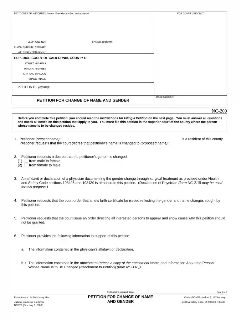 name change cost california Preview on Page 1