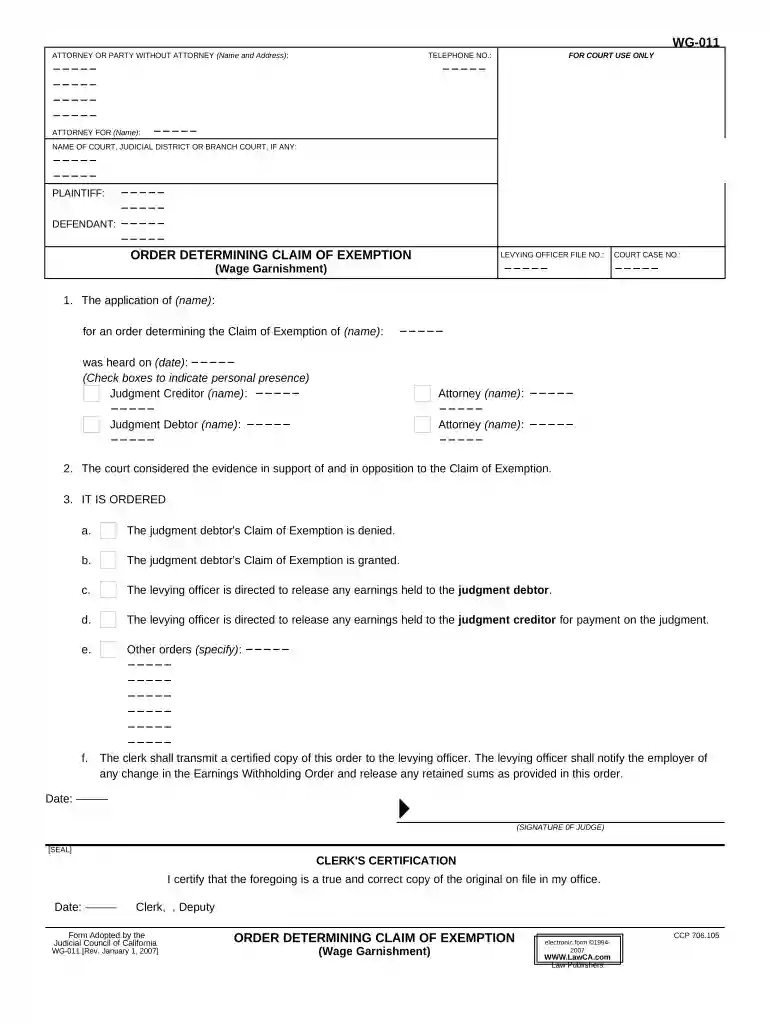 ca exemption Preview on Page 1