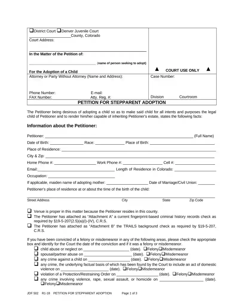 how long does it take to petition a stepchild Preview on Page 1