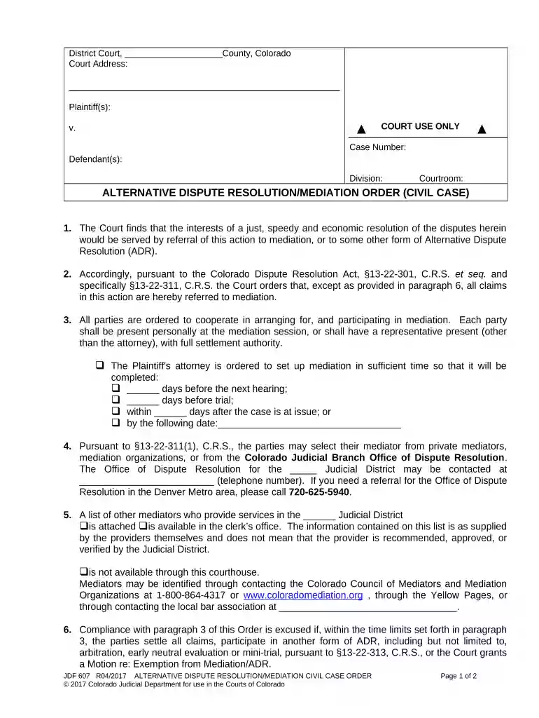 dispute mediation Preview on Page 1