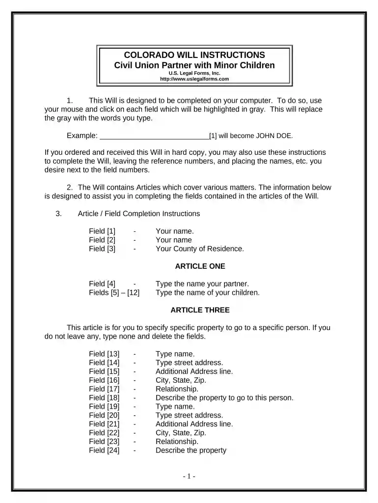 civil union application Preview on Page 1