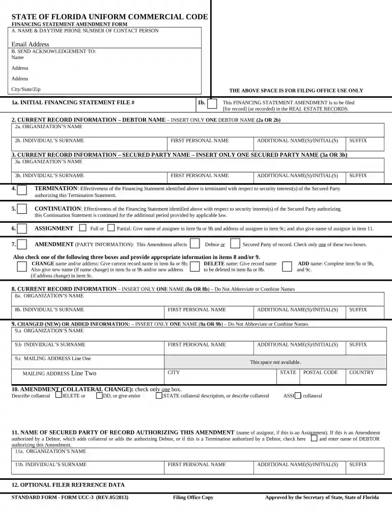 ucc 1 financing statement florida Preview on Page 1