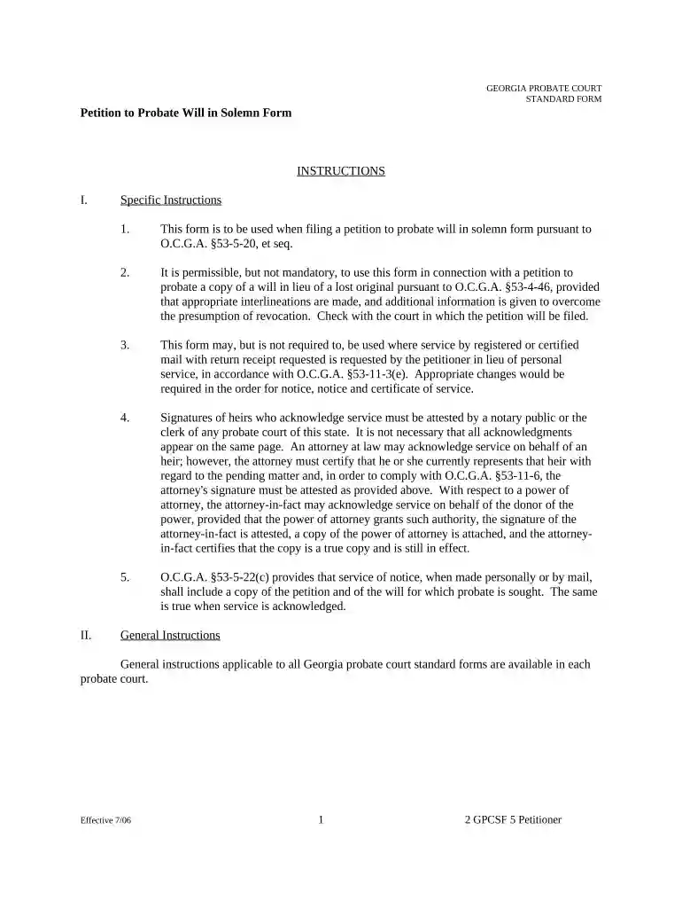 form probate court Preview on Page 1