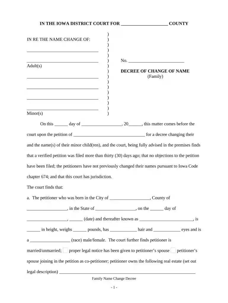 name change iowa Preview on Page 1
