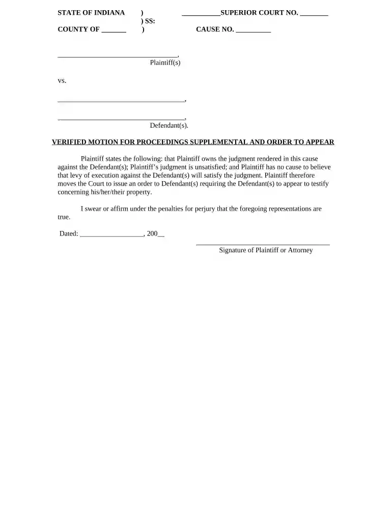 indiana proceedings supplemental Preview on Page 1