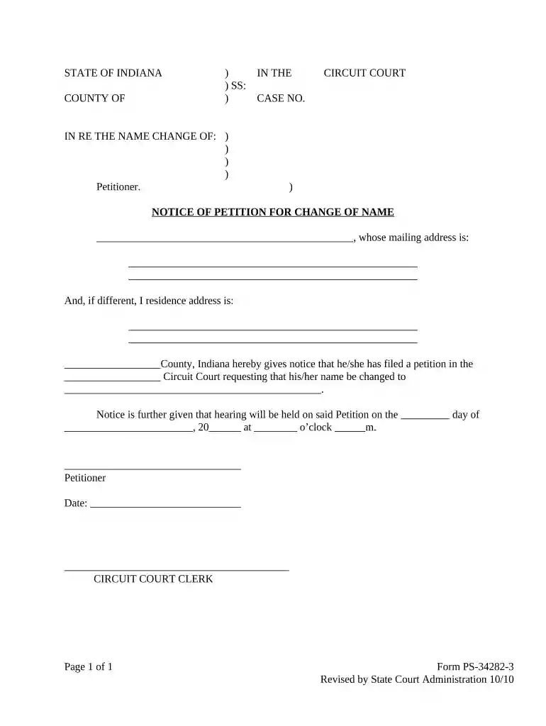 in notice name change Preview on Page 1