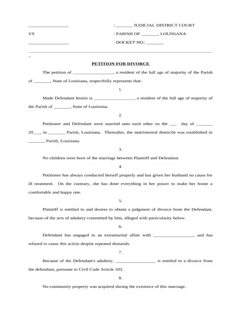 adultery louisiana Preview on Page 1