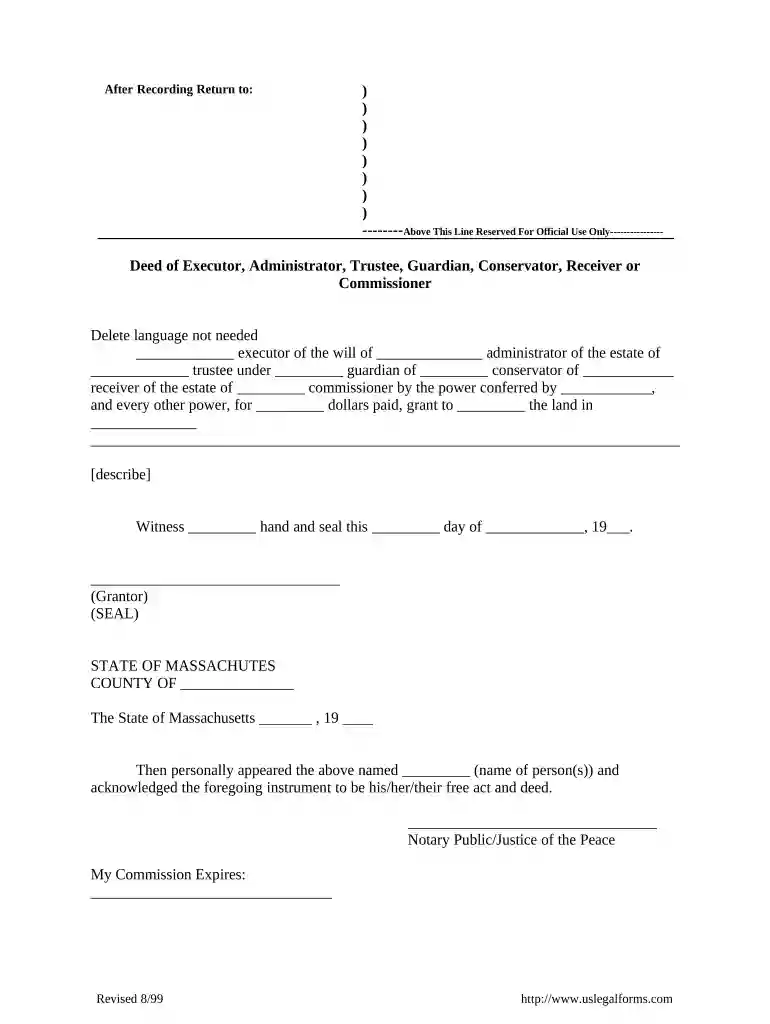 massachusetts deed Preview on Page 1
