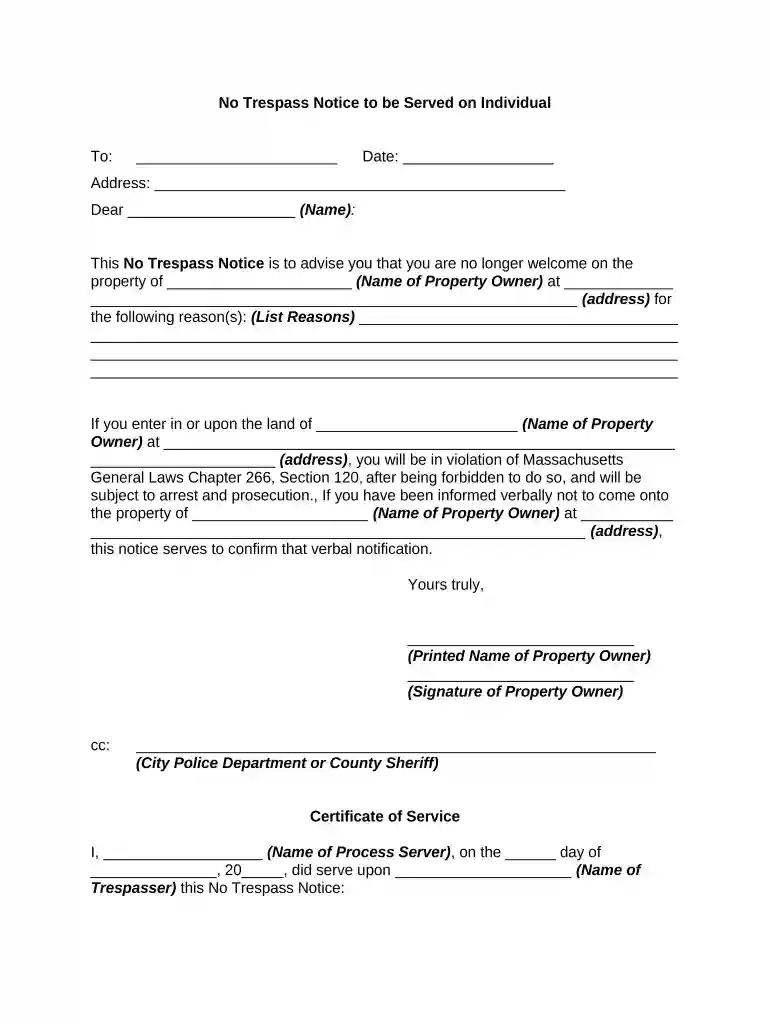 how to get a no trespass order lifted Preview on Page 1