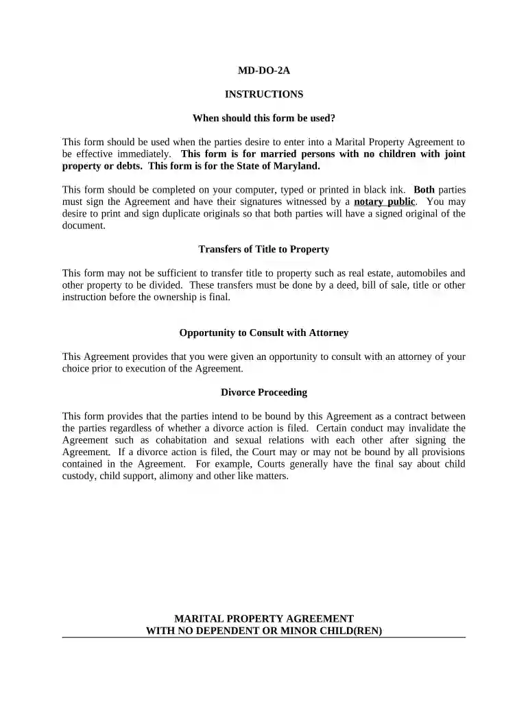 marital property in maryland Preview on Page 1