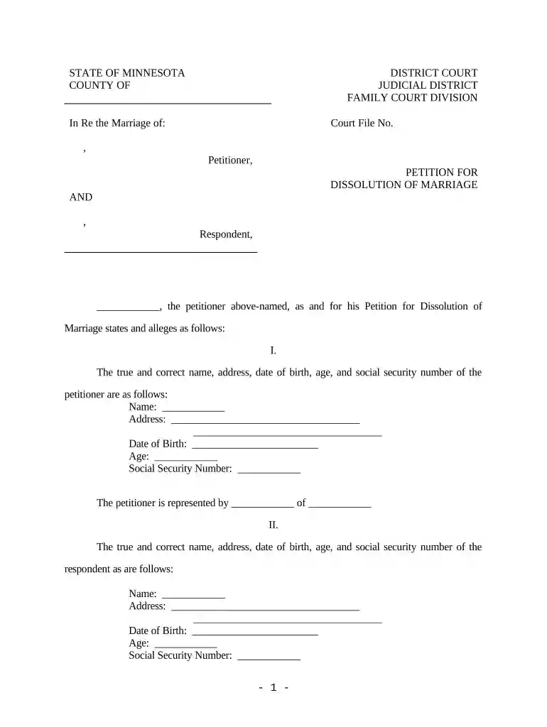 mn marriage license application Preview on Page 1
