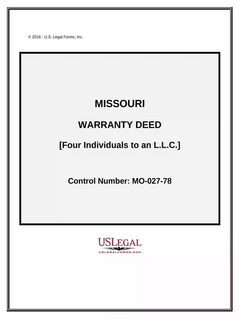 missouri warranty deed Preview on Page 1