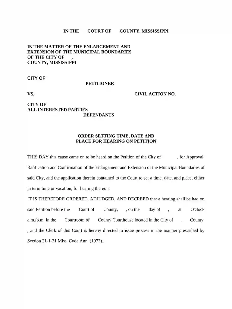 order setting hearing Preview on Page 1
