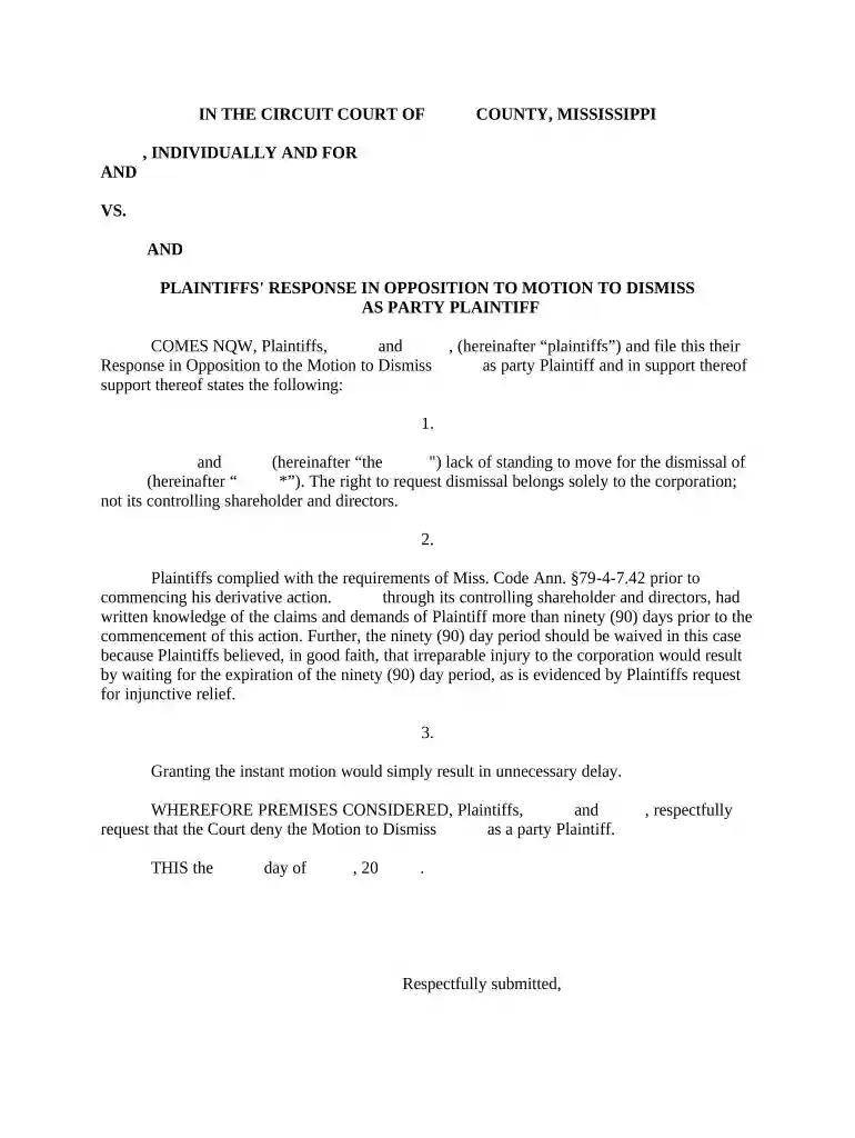 opposition to motion sample Preview on Page 1