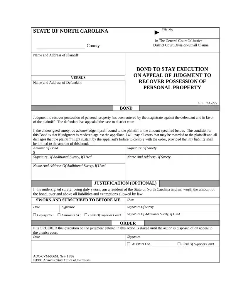 stay execution judgment Preview on Page 1