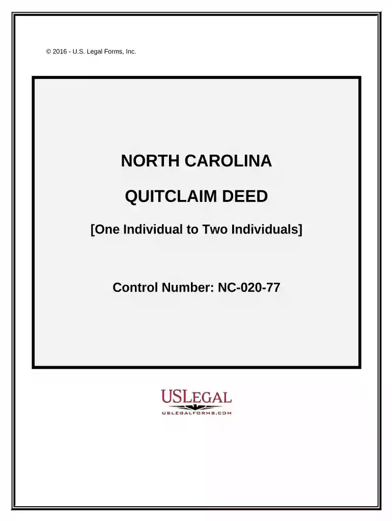 north carolina deed Preview on Page 1