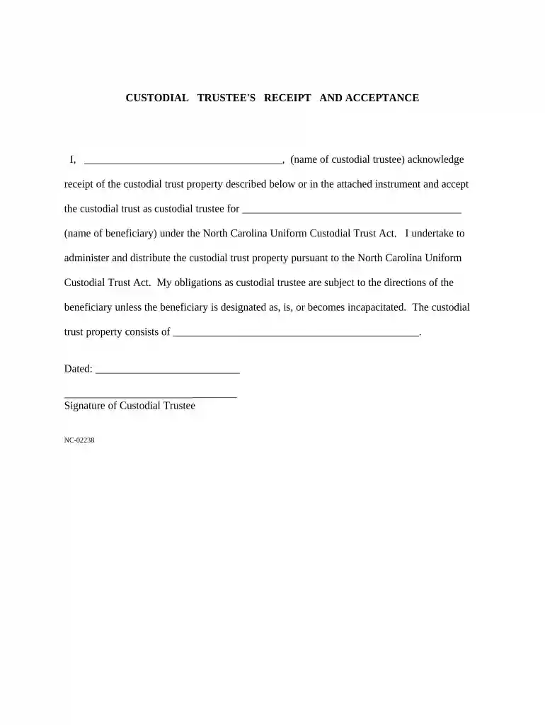nc custodial Preview on Page 1