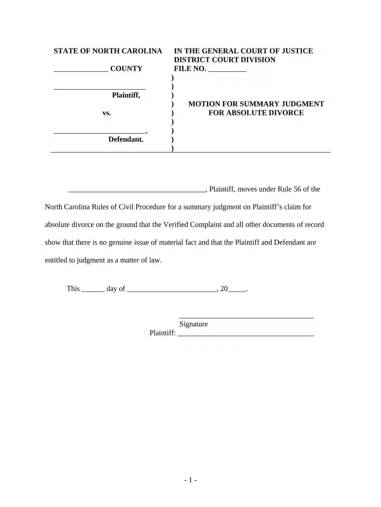 collecting on a judgment in north carolina Preview on Page 1