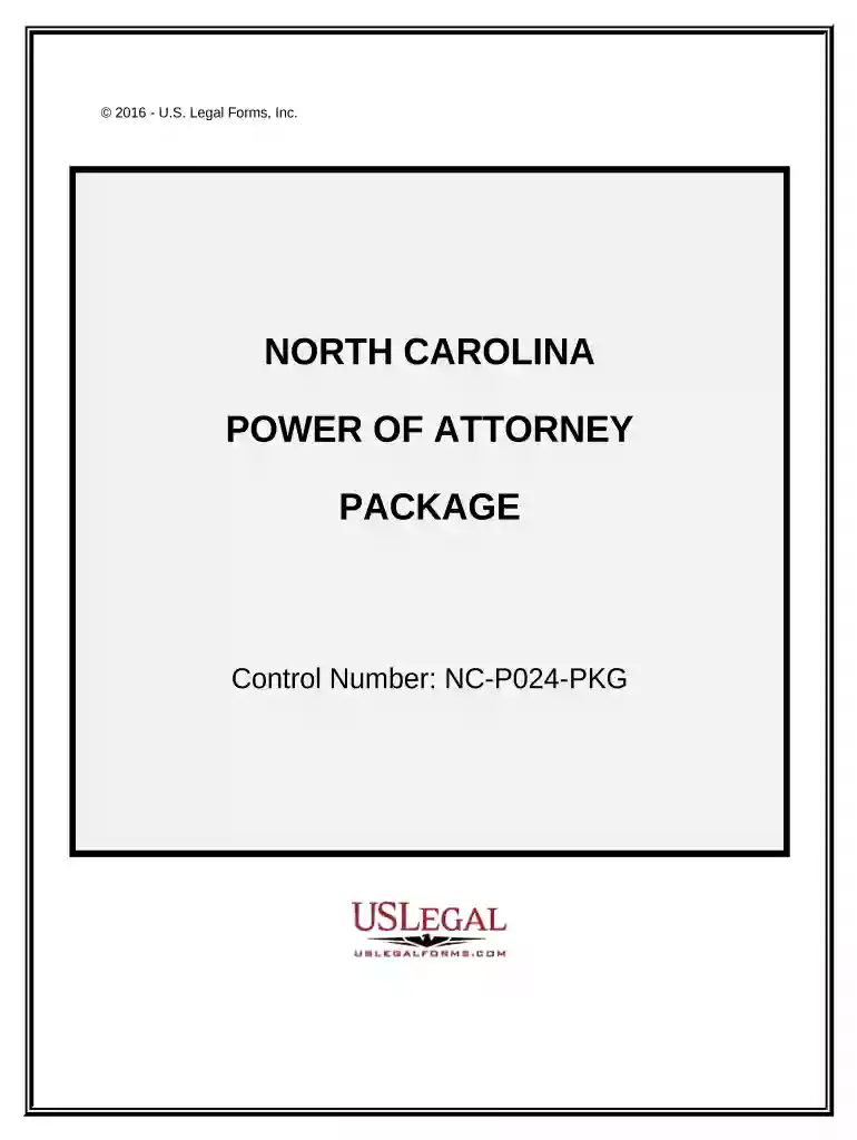 north carolina power of attorney form 2022 Preview on Page 1