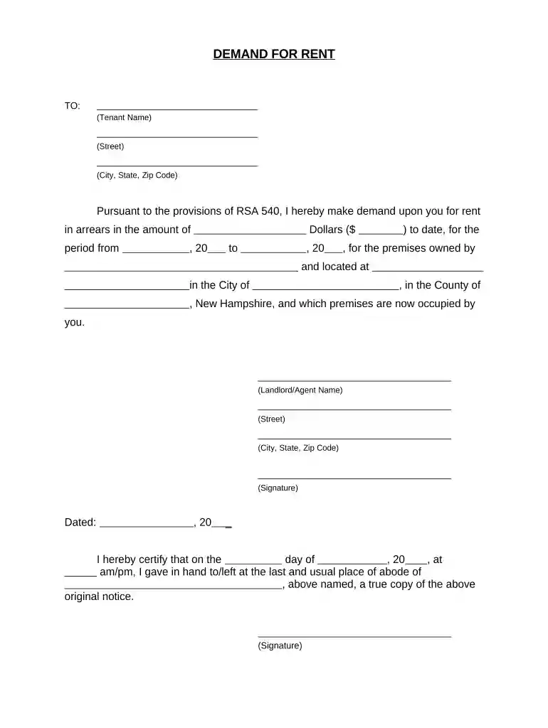 demand for rent Preview on Page 1