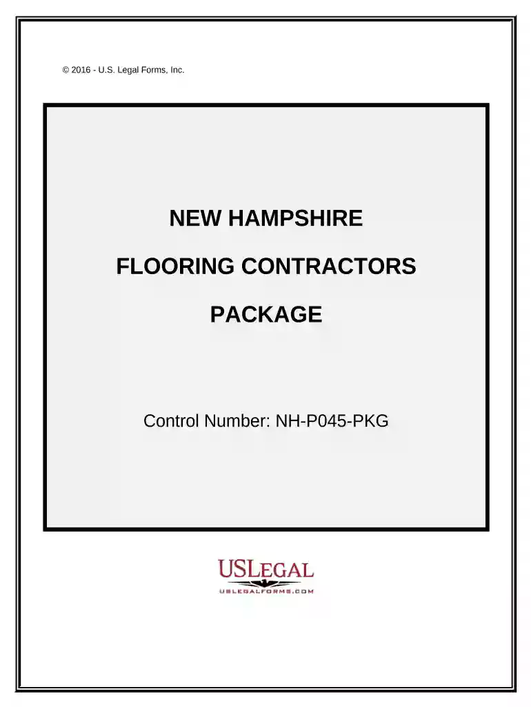 Flooring Contractor Package - New Hampshire Preview on Page 1